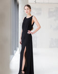 Long dress with high slits